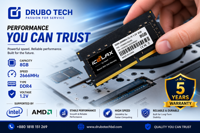 icoolax latop ram 8gb ddr4 2666mhz